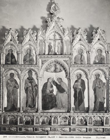 Croci, Felice — BOLOGNA. Pinac. Scuola Bolognese Sc. XIV. Incoronazione della Vergine — insieme